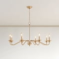 thumbnail image 2 of Millennium Lighting Inc Millennium Lighting Delvona 8-Light Chandelier in Modern Gold or Matte Black Modern Gold, 2 of 11