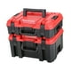 thumbnail image 1 of Caja de herramientas apilable, organizador de doble capa, maletín profesional multifuncional, estuche para herramientas eléctricas a prueba de polvo, 1 of 8