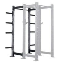 Titan Fitness X-3 Series 80" Silver Bolt-Down Power Rack Extension Kit, 24" Depth, 1000 LB Capacity, 1.25" Pull Up Bar, Weight Plate Holders, Weightlifting and Strength Training