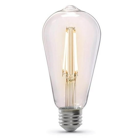 Feit Electric 3019262 60W ST19 E26 Medium Filament LED Bulb - Daylight Equivalence - Pack of 2