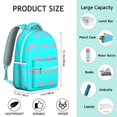 thumbnail image 6 of Cute Flamingo High School Bookbag - Lightweight Backpack with Padded Electronics Zone, Spacious College Supplies Organizer, Fashionable Design, 6 of 6