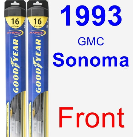 1993 Gmc Sonoma - 1993 GMC Sonoma Wiper Blade Set/Kit (Front) (2 Blades) - Hybrid