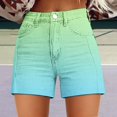 thumbnail image 2 of Seductiva Shorts for Women Womens Casual High Waist Denim Shorts Relaxed Fit ArtRetro Printed Floral Shorts with Pockets Summer Shorts for Women 1PC, 2 of 4