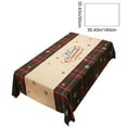 thumbnail image 3 of Gumesh Christmas & New Year Tablecloth, 35"×55"Waterproof PVC Rectangular Table Cover with Elegant Red Design, Easy-Wipe Party Table Mat for Holiday Gatherings, 3 of 6