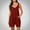 Wine, variant on Hvot&aat Women's Summer Ribbed Shorts Rompers Loose Casual Sleeveless V Neck Shorts Overalls Jumpsuit with Pockets