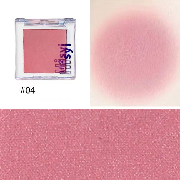 TQEHS Rubor en polvo Lasting Finish Mono Single Blush, 6 colores, resistente al agua, cosméticos T8I5