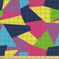 thumbnail image 2 of Ambesonne Geometric Fabric by the Yard Upholstery, Multicolored Abstract Art, 5 Yards, Navy Blue Hot Pink, 2 of 5