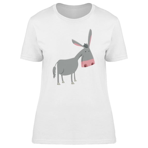 Cute Funny Donkey Doodle Tee Women's -Image by Shutterstock