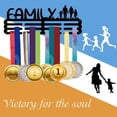 thumbnail image 5 of Medals Hanger Display Holder Rack Family Theme Medals Display Wall Mounted Frame Medal Ribbon Holder Hooks for Competition Medal Wall Hanging Display Mount Over 50 Medals, 5 of 7