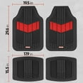 thumbnail image 1 of Motor Trend-688-RD, 4 tapis robustes 2 tons, rouge, 1 of 4