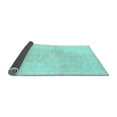 thumbnail image 2 of Ahgly Company Indoor Round Solid Light Blue Modern Area Rugs, 7' Round, 2 of 4