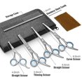 thumbnail image 2 of Dog Grooming Scissors Kit Professional Safety Thinning Shears Comb, 2 of 2