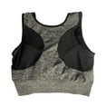 thumbnail image 6 of Clearance!Women Breathable Mesh Sports Bras Shockproof Padded Athletic Running Bra Solid Seamless Fitness Yoga Sport Tops Vest ,Gray , S, 6 of 7