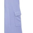thumbnail image 3 of Athletic Works Girl’s Bubble Fleece Pullover and Wide Leg Cargo Set, 2-Piece, Sizes 4-18 & Plus, 3 of 3