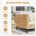 thumbnail image 4 of Omniberg 7-Piece Wicker Patio Furniture Set, Outdoor Conversation Sectional Sofa Set with Water-Resistant Cushions and Coffee Table for Porch Backyard Deck, 4 of 10
