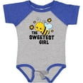 thumbnail image 3 of Inktastic The Sweetest Girl with Bee and Honey Combs Boys or Girls Baby Bodysuit, 3 of 5