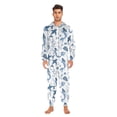 thumbnail image 6 of joogoo Mermaid Dolphins Coral Unisex Adults Onesies Pajamas Jumpsuits L, 6 of 7