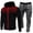 Black 04, variant on Sweat Suits Men Fall Fashion Print Zip Up Hoodie Tracksuit Sets 2 Piece Workout Jogging Suits for Men