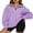 Purple, variant on ‌LYMAYTER Casual Sweatshirt for Women‌‌ Oversized Half Zipper Top Casual Long Sleeve Solid Sweatsuit S-3XL