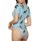 thumbnail image 2 of Balery German Shepherd Dog Body de cuello redondo de manga corta para mujer Tops de manga corta Tops básicos-Small, 2 of 7