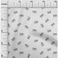 thumbnail image 2 of oneOone Rayon Gray Fabric Wild Dress Material Fabric Print Fabric By The Yard 56 Inch Wide, 2 of 5