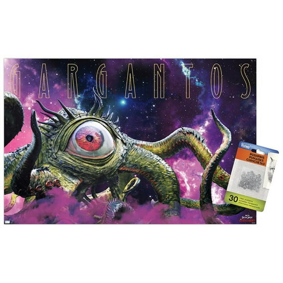 Marvel Doctor Strange in the Multiverse of Madness - Gargantos Wall Poster with Pushpins, 14.725" x 22.375"