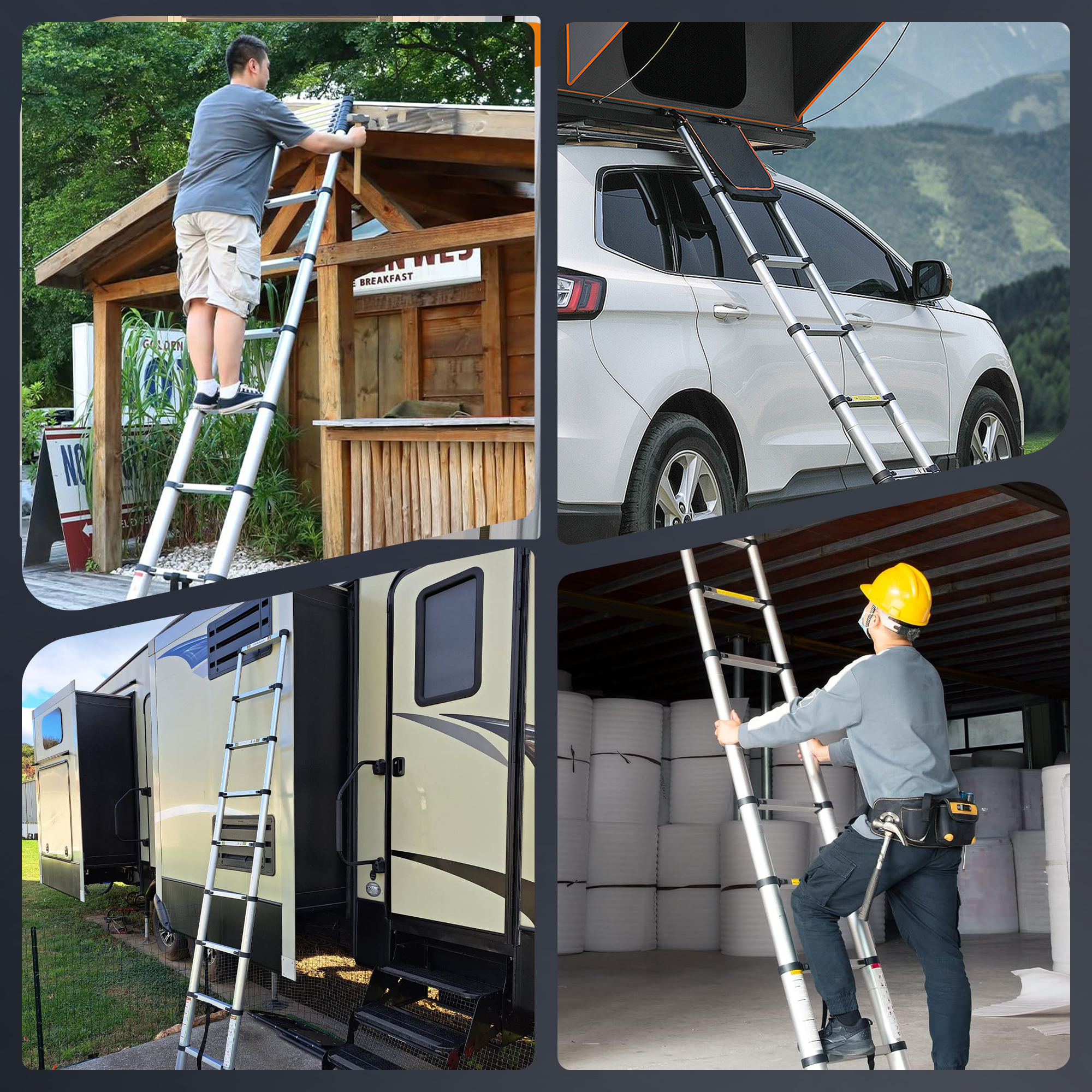 Primy 12.5 FT Telescoping Aluminum Ladder photo 7