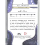 2024 Bowman University Best Michigan Wolverines Will Johnson #35 Football Card
