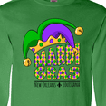 thumbnail image 4 of Inktastic Mardi Gras New Orleans Louisiana Jester Hat Long Sleeve T-Shirt, 4 of 5