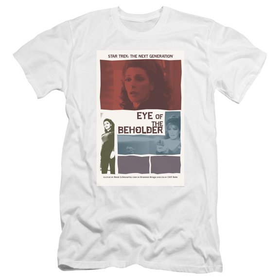 Star Trek Tng Season 7 Episode 18 Premium Canvas Adult Slim Fit 30/1 T-Shirt White