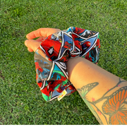 Womens Girls Spider-Man Scrunchie Spiderman Hair Tie Gift Ponytail Holder