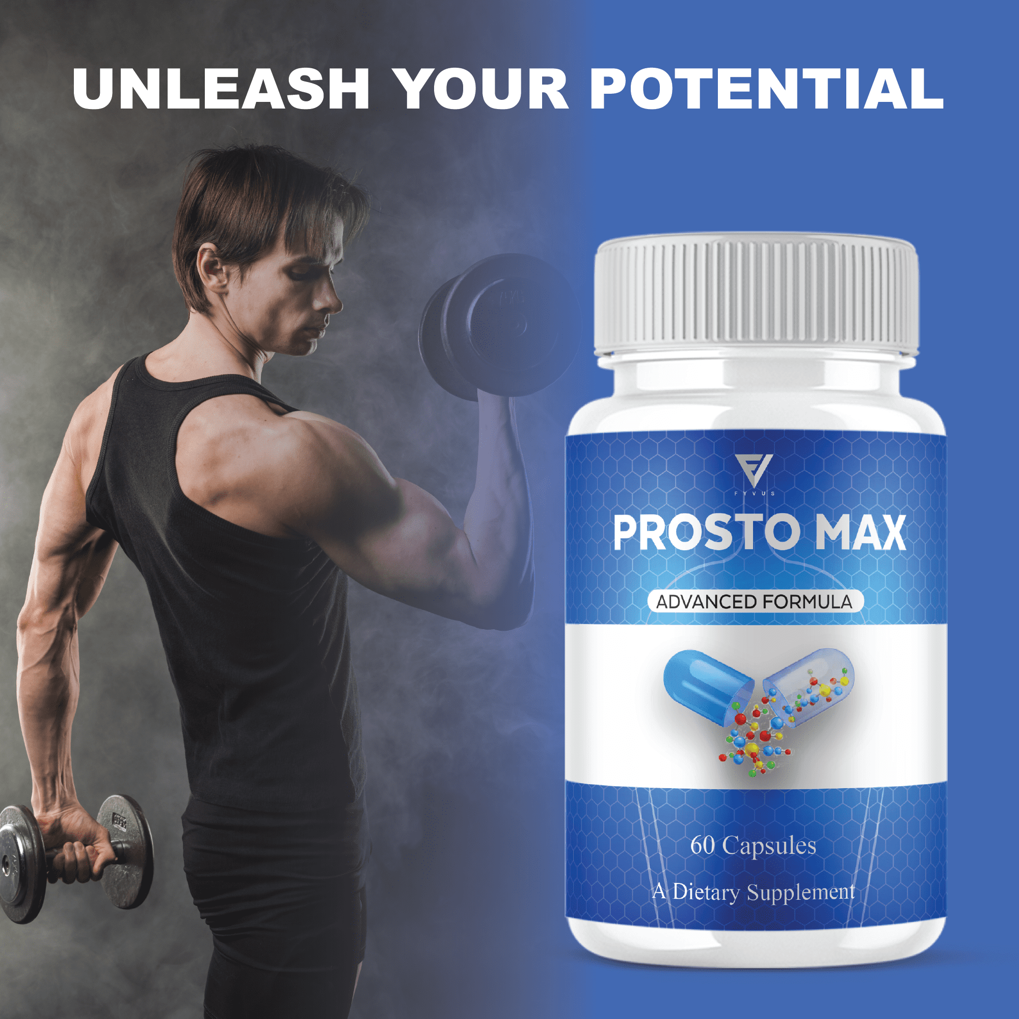 (3 Pack) Prosto Max Prostate Capsules, ProstoMax Overall Health Advanced Formula (180 Capsules)