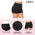thumbnail image 5 of ALWAYS Women's 1" Waistband Yoga Lounge Shorts Off White S, 5 of 7