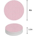 thumbnail image 1 of RYLABLUE Ensemble de 6 sous-Verres Ronds Style Nordique Motif Géométrique Rose pour Boissons, sous-Verres en Céramique Absorbants avec Base en Liège pour Décoration de Table Basse de Cuisine Maison, 1 of 5