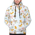 thumbnail image 4 of KLL Squirrel In The Forest Print Mens Hoodie Long Sleeve Casual Pullover Hooded Sweatshirt Fashion Drawstring Hoodies with Pocket-X-Large, 4 of 6