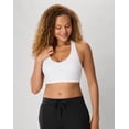 thumbnail image 2 of Hanes Sport Women's Seamless Racerback Sports Bra White M, 2 of 10
