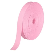 5 Yard 12mm PU Faux Leather Strips, Fold Over Leather Strap Roll Double Sided Faux Supplies for DIY Craft Projects, Pink
