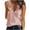 Pink, variant on Tarmeek Women's Fashion Sleeveless Plus Size Tunic Tops 2023 Summer Basic Loose T Shirts Solid Color Tank Tops Casual V Neck Tee