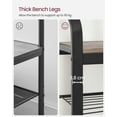 thumbnail image 2 of VASAGLE Coat Rack, Hall Tree with Shoe Bench for Entryway, Entryway Bench with Coat Rack,Modern, 2 of 5