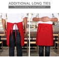 thumbnail image 6 of UBICON Waist Size Cotton Apron with 2 Deep Pockets for Home and Professional Use (Red), 6 of 7