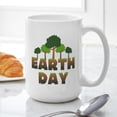 thumbnail image 6 of CafePress - Earth Day Trees Large Mug - 15 oz Ceramic Large White Novelty Mug, 6 of 6