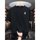 thumbnail image 2 of Men'S Casual Crew Neck T-Shirt, Summer Knit Fabric Top with Armor Pattern, Slight Stretch, Regular Fit, Fashionable Daily Wear, 2 of 7