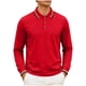 thumbnail image 2 of pstuiky Camisas casuales de manga larga para hombre, Camisa de manga larga con solapa y botones para hombre, de color liso camisetas de hombre xxl, 2 of 9