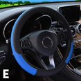 thumbnail image 1 of 38cm Universal No Inner New Leather Steering Wheel Cover Multi-color Embossed Cover O5S1 For All Handle Available Car Seasons T6O6, 1 of 1