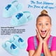 thumbnail image 5 of Zapatillas Disney Stitch Fluffy para niñas, azules, talla 2.5 EE. UU., 5 of 6
