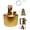 Gold, variant on Ultralight Mini Alcohol Stove Spirit Burner, Portable Backpacking Stove for Camping Hiking, Windproof Leak-Proof Fast Heating Outdoor Emergency Survival Cooker(Coffee)Q