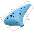 thumbnail image 4 of Ocarina Azul Agujeros con Llave Bolsas de Almacenamiento, Correa, Decoración para , Niños, Principiantes shamjiam Juego de llaves C Ocarina, 4 of 7
