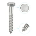 thumbnail image 3 of Uxcell M12 x 80mm 304 Stainless Steel Hex Lag Screws for Wood 5 Pack, 3 of 5