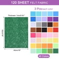 thumbnail image 2 of Uxcell 120 Pcs Soft Felt Sheets Fabric Craft Sheets 16 x 18 Inch for DIY Sewing Crafting Projects Patchwork 40 Colors, 2 of 7
