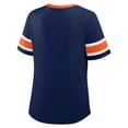thumbnail image 3 of Women's Fanatics Navy Denver Broncos Redzone Draw Play Athena Lace-Up T-Shirt, 3 of 3